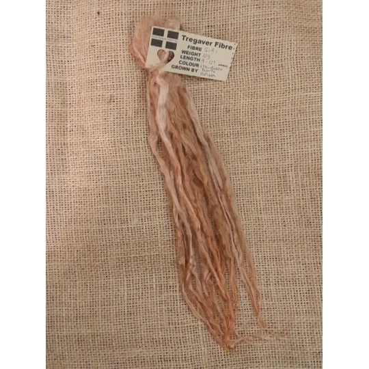 Suri Alpaca locks, 10g, strawberry blonde mix, 9-12" locks, hand dyed, washed. 10g