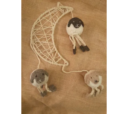 Counting Sheep Mobile Needle Felting Kit
