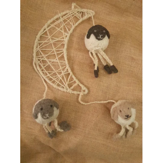 felting kit, felting, needle felting kit, beginners needle felting, cottage core, country decor, fibre arts,