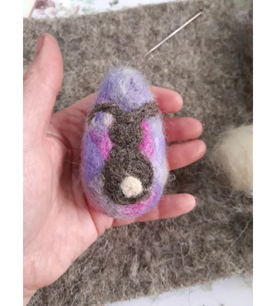 Easter Egg Hunt Kit - all the fibre and instructions to create 6 wool eggs