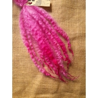 Hot Pink  Masham Curly wool Locks, approx  9 - 13