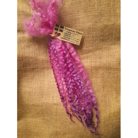 pink doll hair, long pink doll hair, pink wool locks, pink wool hair, doll hair, masham locks, locks for felting, locks for doll hair, purple hair, purple doll hair, purple and pink doll hair