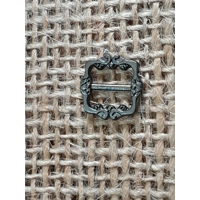 Mini Metal buckle, 7 mm, black, silver or gold colour