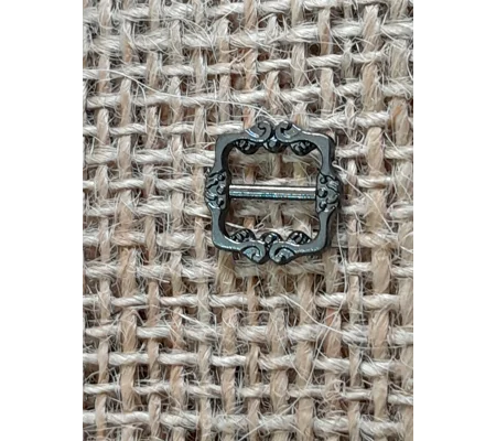 Mini Metal buckle, 7 mm, black, silver or gold colour