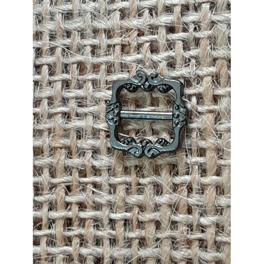 Mini Metal buckle, 7 mm, black, silver or gold colour