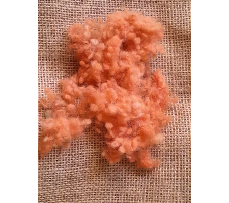 Wool Nepps - tiny balls of wool - hand dyed in orange mixed tones