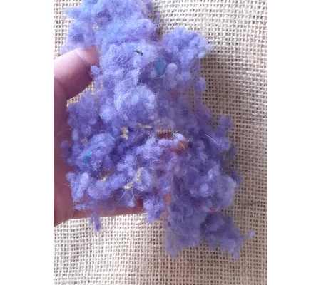 Wool Nepps - tiny balls of wool - hand dyed in light purple mixed tones