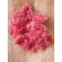 Wool Nepps - tiny balls of wool - hand dyed in pink mixed tones