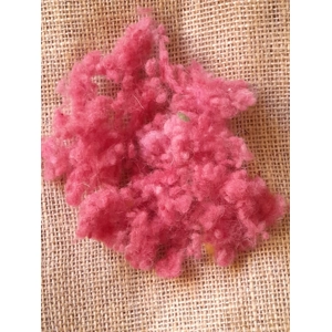 Wool Nepps - tiny balls of wool - hand dyed in pink mixed tones