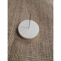 Wood stand for felted miniatures, single pin