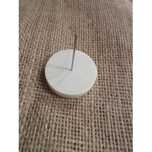 Wood stand for felted miniatures, single pin