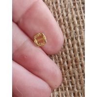 Mini Metal buckle gold colour, 3.5mm