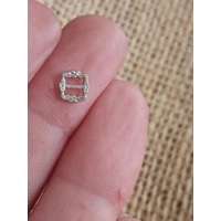 Mini Metal buckle silver colour, 3.5mm
