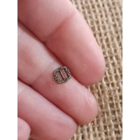 Mini Metal buckle black colour, 3.5mm