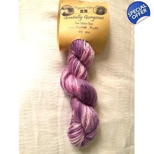 hand dyed yarn, mohair yarn, non synthetic yarn, pink yarn, purple yarn.