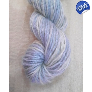 pale blue yarn, pastel blue yarn, baby blue yarn, hand dyed yarn, mohair yarn