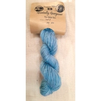Goatally Gorgeous Pure Mohair Yarn,  Hand Dyed in sky blue tones (v)
