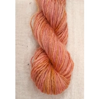 Goatally Gorgeous Pure Mohair Yarn,  Hand Dyed in golden peach, orange and pink (v)