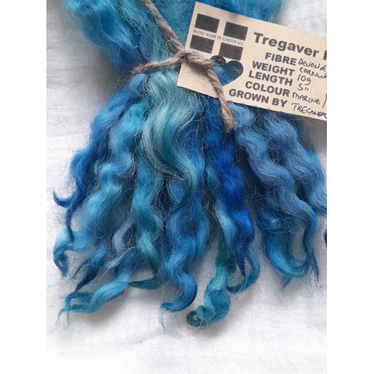 blue green locks, blue green wool locks, blue doll hair, green doll hari, marine, ocean, blythe, felting, needle felting, wet felting, nuno felting