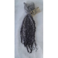 Dark Silver and Charcoal  Masham Curly wool Locks, approx  9 - 13
