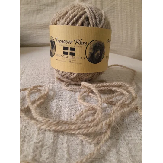 Sustainable Stitches - Chunky Caramel Yarn - 50% lambs wool, 50% reclaimed fibre