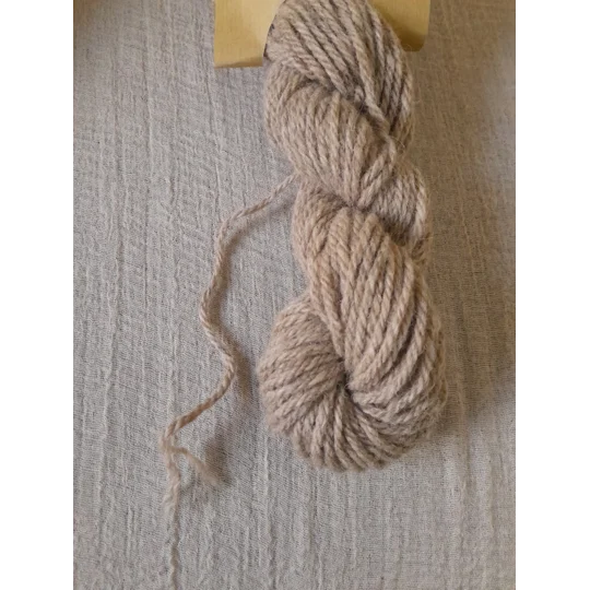 Sustainable Stitches - Chunky Caramel Yarn - 50% lambs wool, 50% reclaimed fibre