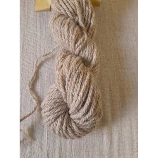 Sustainable Stitches - Chunky Caramel Yarn - 50% lambs wool, 50% reclaimed fibre