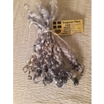 Silver mix - 10g bunch teeswater locks for doll hair and felting Silver mix - 10g bunch teeswater locks for doll hair and felting