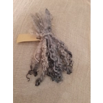 Silver mix - 10g bunch teeswater locks for doll hair and felting Silver mix - 10g bunch teeswater locks for doll hair and felting