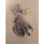 Silver mix - 10g bunch teeswater locks for doll hair and felting Silver mix - 10g bunch teeswater locks for doll hair and felting