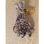 Silver mix - 10g bunch teeswater locks for doll hair and felting Silver mix - 10g bunch teeswater locks for doll hair and felting