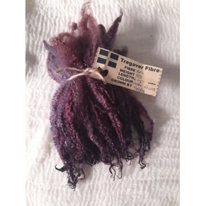 Dark fruits / purple/ blues Blue Faced Leicester wool locks 10g