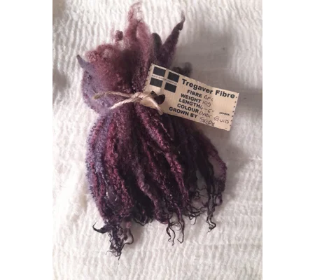 Dark fruits / purple/ blues Blue Faced Leicester wool locks 10g