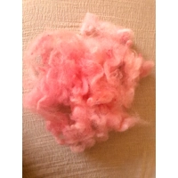 Wool Cloud - Red/ pink - Mule wool - Blue Faced Leicester x swaledale, hand dyed - 10g
