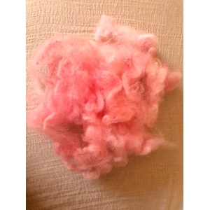 Wool Cloud - Red/ pink - Mule wool - Blue Faced Leicester x swaledale, hand dyed - 10g