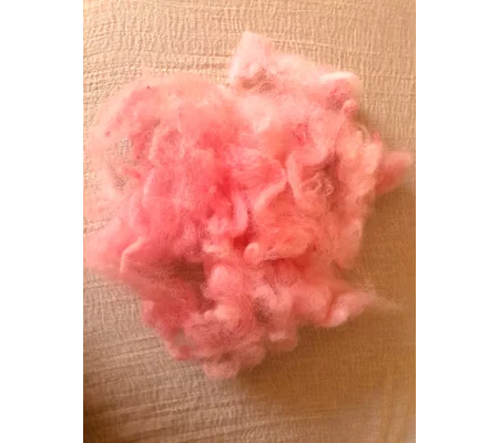 Wool Cloud - Red/ pink - Mule wool - Blue Faced Leicester x swaledale, hand dyed - 10g
