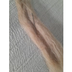 Carded natural fibre sliver in caramel, pick your weight Carded natural fibre sliver in caramel, pick your weight