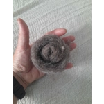 Carded natural fibre sliver in brown/grey, pick your weight Carded natural fibre sliver in brown/grey, pick your weight