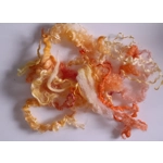 Wool Cloud with orange and yellow wool locks, hand dyed - 20g Wool Cloud with orange and yellow wool locks, hand dyed - 20g