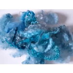Wool Cloud with blue wool locks, hand dyed - 20g Wool Cloud with blue wool locks, hand dyed - 20g