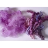 Wool Cloud with purple wool locks, hand dyed - 20g Wool Cloud with purple wool locks, hand dyed - 20g