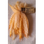 Mule - Blue Faced Leicester x swaledale, hand dyed pale orange- 10g bunch wool locks Mule - Blue Faced Leicester x swaledale, hand dyed pale orange- 10g bunch wool locks