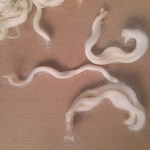 Natural undyed curly wool and locks, 10g Devon and Cornwall Longwool Natural undyed curly wool and locks, 10g Devon and Cornwall Longwool