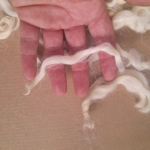 Natural undyed curly wool and locks, 10g Devon and Cornwall Longwool Natural undyed curly wool and locks, 10g Devon and Cornwall Longwool