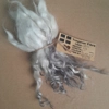 natural and silver Valais Blacknose wool locks, 10g, curly wool natural and silver Valais Blacknose wool locks, 10g, curly wool