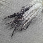 Silver dip Masham Curly wool Locks, approx 9 - 13" 10g bunch Silver dip Masham Curly wool Locks, approx 9 - 13" 10g bunch