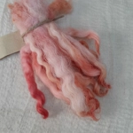 Sunrise pink and orange Devon and Cornwall Longwool, wool locks10g Sunrise pink and orange Devon and Cornwall Longwool, wool locks10g