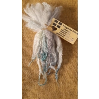 A touch of frost, silver and blue Blue Faced Leicester wool locks 10g
