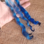 Blue Mix White Faced Dartmoor wool locks 10g Blue Mix White Faced Dartmoor wool locks 10g