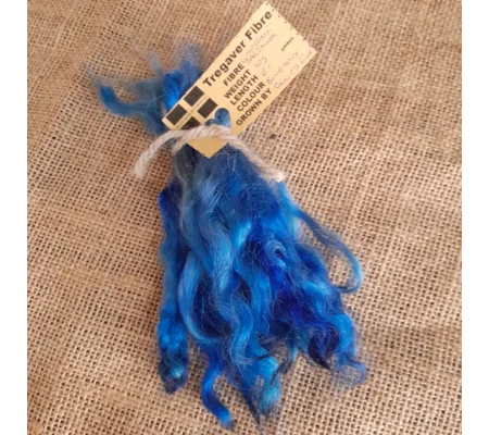 Blue Mix White Faced Dartmoor wool locks 10g